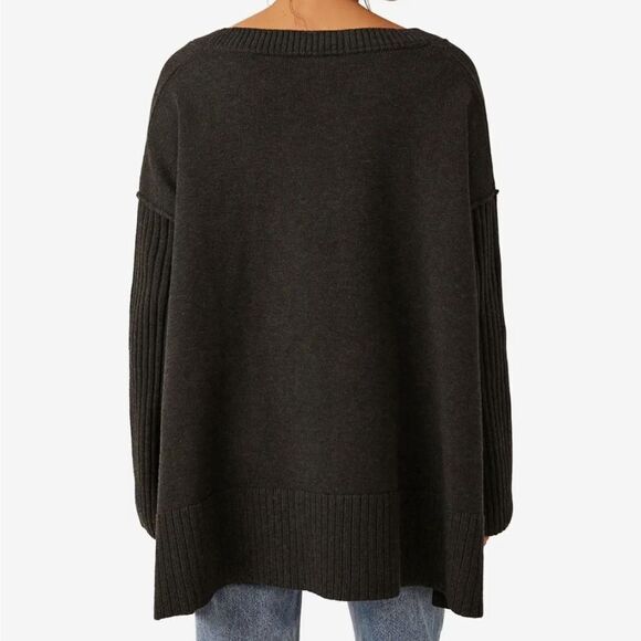 NWT Free People Orion A Line Tunic in Carbon - Picture 2 of 5